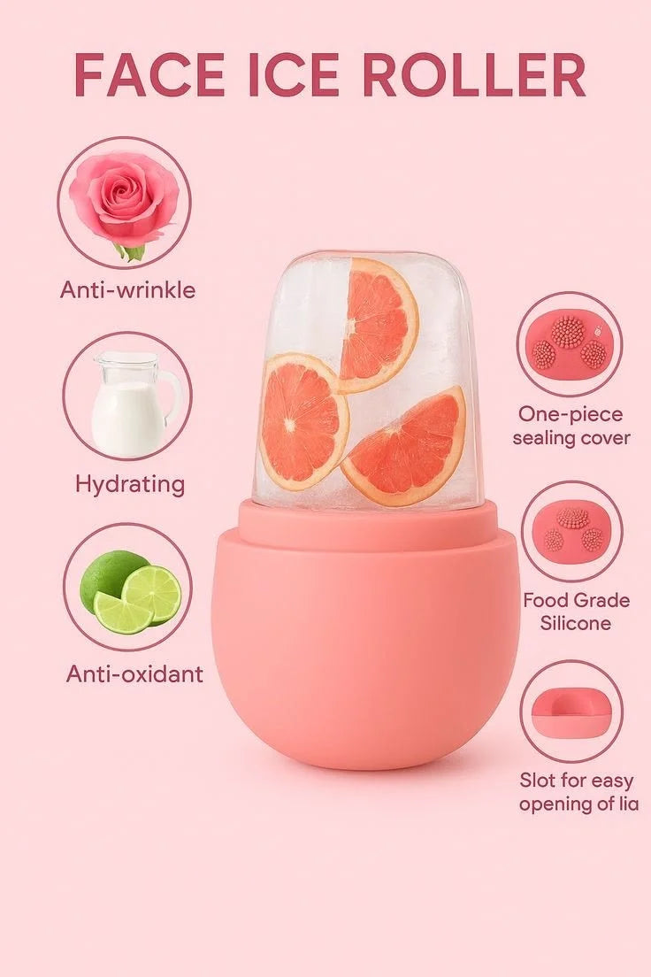 Ice Roller for Face- Pack of 3 | Reduces Puffiness, Shrinks Pores & Gives Glowing Skin