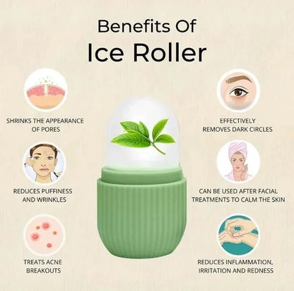 Ice Roller for Face- Pack of 3 | Reduces Puffiness, Shrinks Pores & Gives Glowing Skin